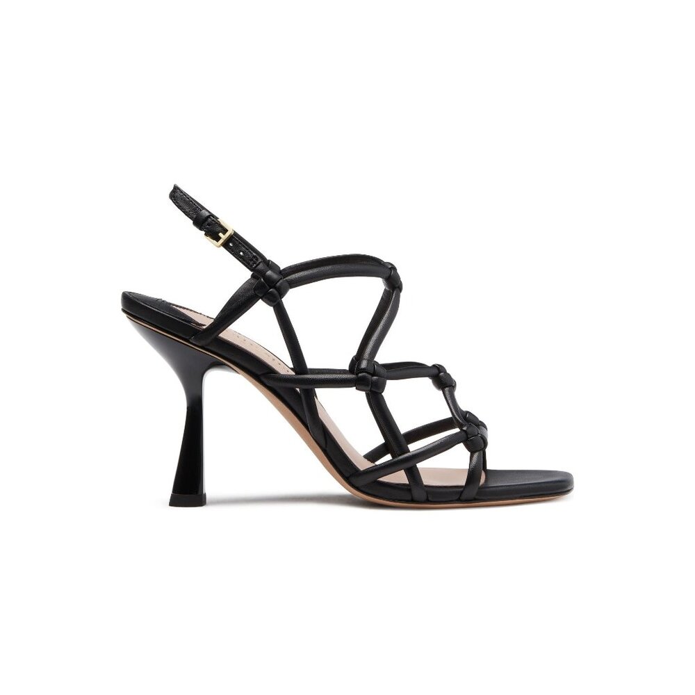 🆕KATE SPADE Coco Slingback High Heel Shoes Leather 8 Black - Picture 4 of 15